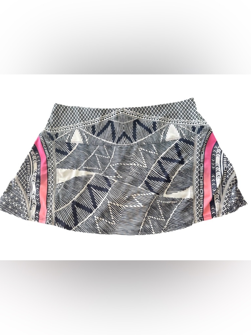 Lucky In Love Tennis Skort L 12 Black White Pink Athletic Golf